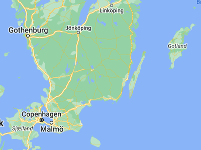 Map showing location of Hovmantorp (56.78527, 15.12654)