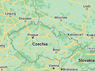 Map showing location of Hradec Králové (50.20923, 15.83277)