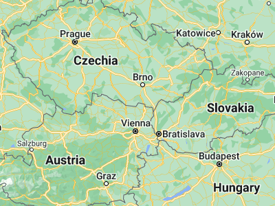 Map showing location of Hrušovany nad Jevišovkou (48.82991, 16.40271)