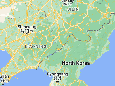 Map showing location of Huadian (41.29943, 125.77724)