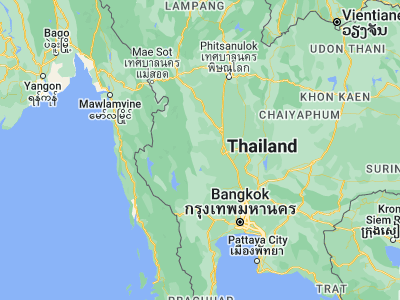 Map showing location of Huai Khot (15.29094, 99.61661)