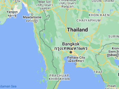 Map showing location of Huai Krachao (14.3275, 99.66767)