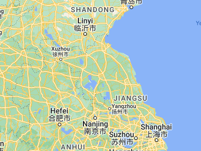 Map showing location of Huaiyin (33.58861, 119.01917)