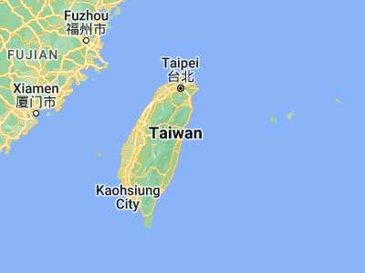 Map showing location of Hualian (23.97694, 121.60444)