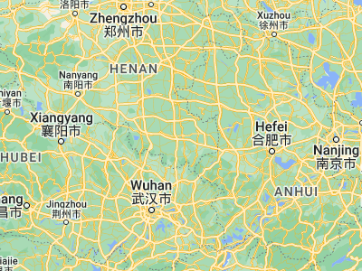 Map showing location of Huangchuan (32.12722, 115.03944)