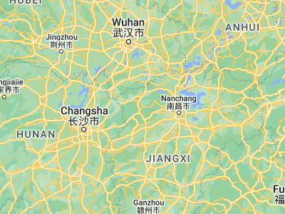 Map showing location of Huanggang (28.86066, 114.76434)