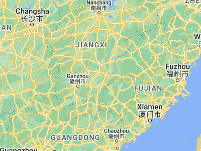 Map showing location of Huangshi (26.24163, 115.93432)