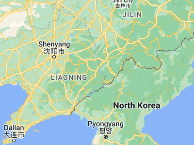Map showing location of Huanren (41.26472, 125.36667)