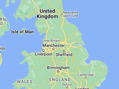 Map showing location of Huddersfield (53.64904, -1.78416)
