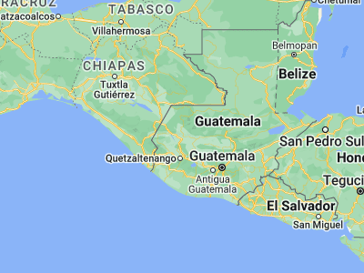 Map showing location of Huehuetenango (15.31972, -91.47083)