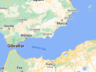 Map showing location of Huércal de Almería (36.88507, -2.4376)