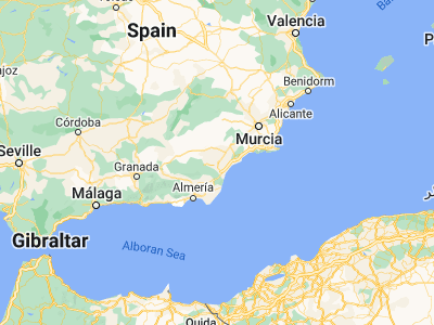 Map showing location of Huércal-Overa (37.38897, -1.94536)
