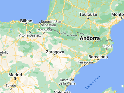 Map showing location of Huesca (42.13615, -0.4087)