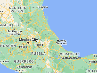 Map showing location of Hueytamalco (19.94063, -97.28882)