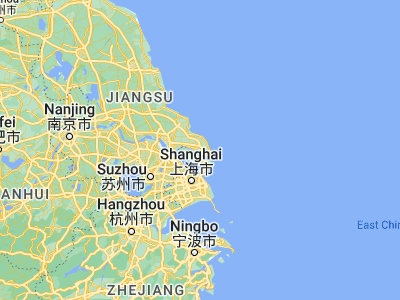 Map showing location of Huilong (31.81111, 121.655)