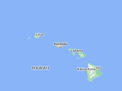 Map showing location of ‘Āhuimanu (21.44472, -157.83778)