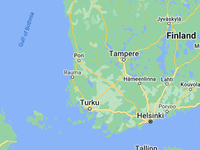 Map showing location of Huittinen (61.18333, 22.7)