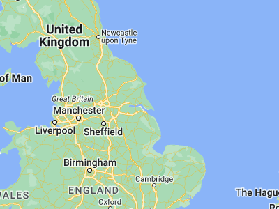 Map showing location of Hull (53.7446, -0.33525)