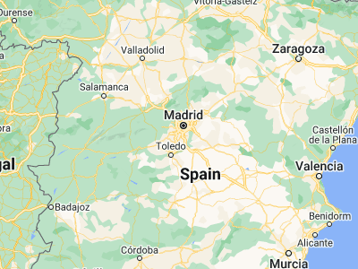 Map showing location of Humanes de Madrid (40.25038, -3.83062)