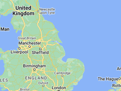 Map showing location of Humberston (53.53036, -0.02465)