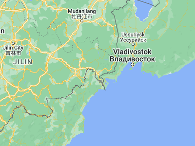 Map showing location of Hunchun (42.8675, 130.35806)