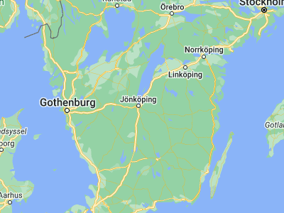 Map showing location of Huskvarna (57.78596, 14.30214)