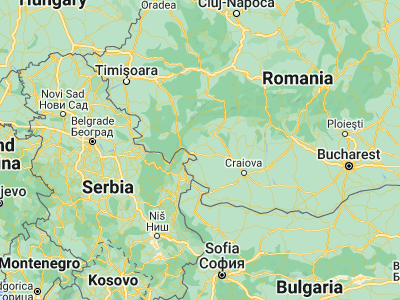 Map showing location of Husnicioara (44.67806, 22.8425)