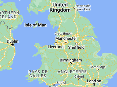 Map showing location of Huyton (53.4115, -2.83935)