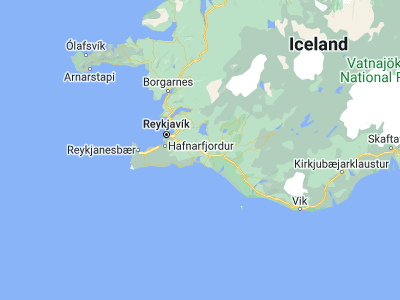 Map showing location of Hveragerði (64.00057, -21.18874)