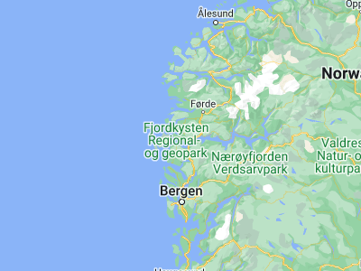 Map showing location of Hyllestad (61.17109, 5.29603)