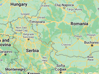 Map showing location of Iablaniţa (44.95028, 22.31417)