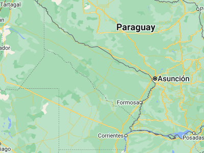 Map showing location of Ibarreta (-25.21438, -59.85851)