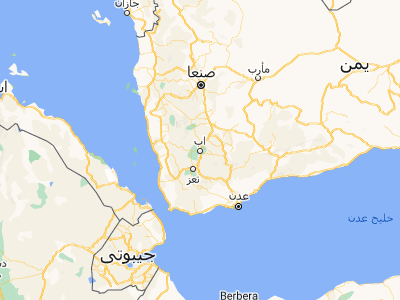 Map showing location of Ibb (13.96667, 44.18333)