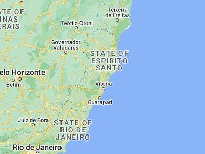 Map showing location of Ibiraçu (-19.83194, -40.36972)