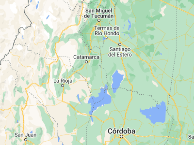 Map showing location of Icaño (-28.91934, -65.32817)
