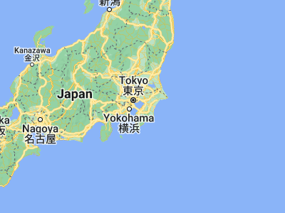 Map showing location of Ichihara (35.51667, 140.08333)