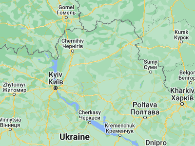 Map showing location of Ichnya (50.86258, 32.39425)