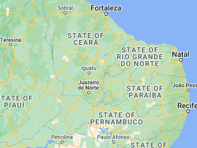 Map showing location of Icó (-6.40111, -38.86222)