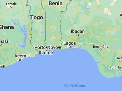 Map showing location of Idi Iroko (6.63333, 2.73333)