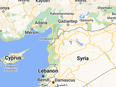 Map showing location of Idlib (35.93062, 36.63393)