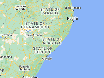 Map showing location of Igaci (-9.53694, -36.63361)