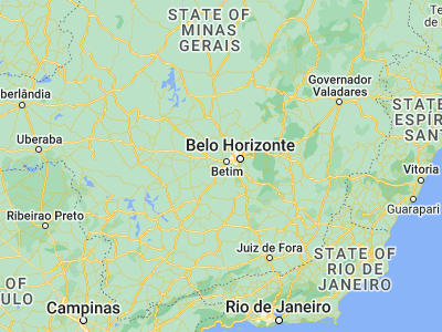 Map showing location of Igarapé (-20.07028, -44.30167)