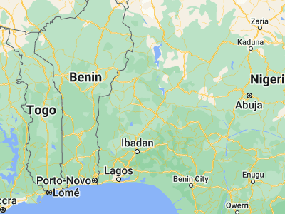 Map showing location of Igbeti (8.75, 4.13333)