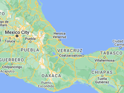 Map showing location of Ignacio de la Llave (18.72543, -95.98666)