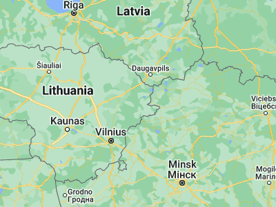 Map showing location of Ignalina (55.35, 26.16667)