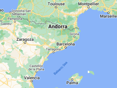 Map showing location of Igualada (41.58098, 1.6172)