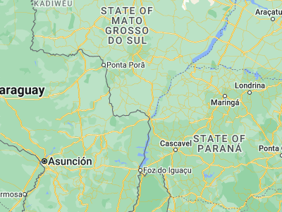 Map showing location of Iguatemi (-23.68028, -54.56111)