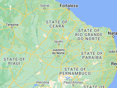 Map showing location of Iguatu (-6.35944, -39.29861)