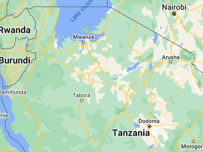 Map showing location of Igurubi (-4, 33.7)