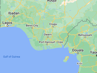 Map showing location of Ihuo (5.56667, 7.1)
